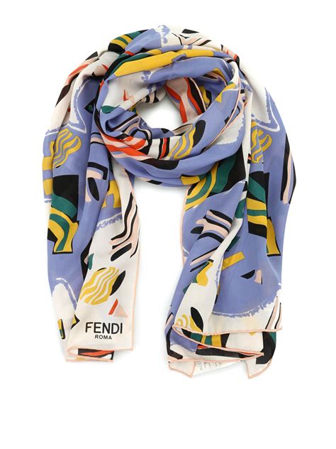 fendi scarf womens silk|Fendi silk scarf for sale.